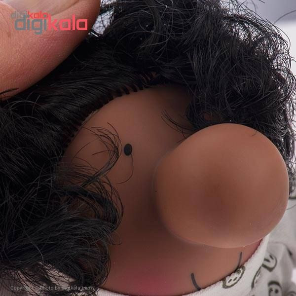 عروسک پالیز طرح مستر دماغ با موی مجعد مدل I Love You ارتفاع 8 سانتی متر