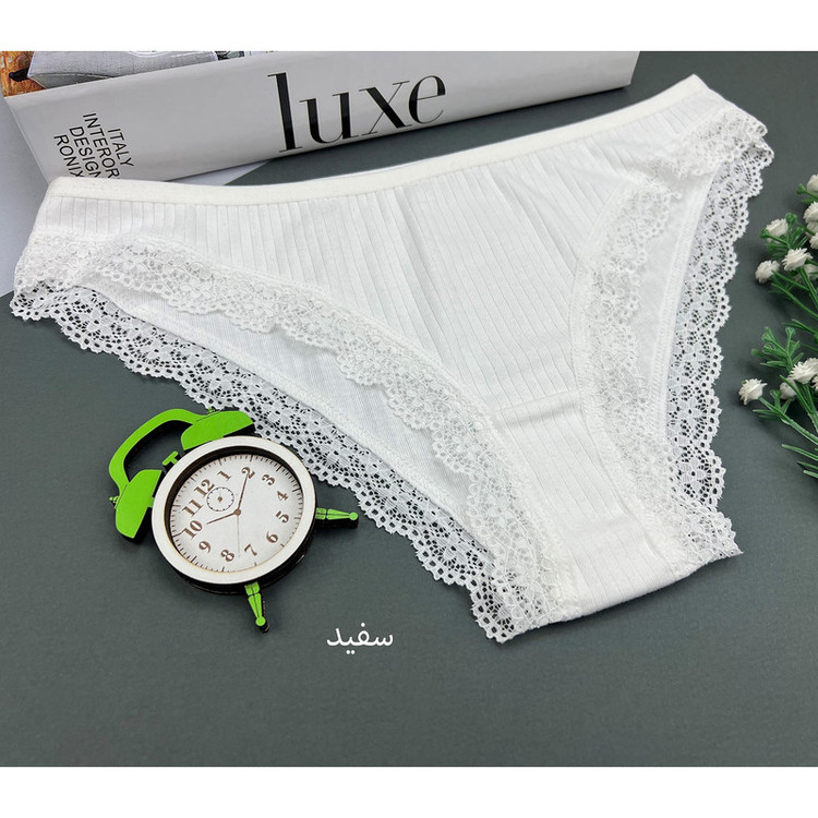 شورت اسلیپ نخی زنانه میسپل مدل لبه تور کبریتی کد SH-022