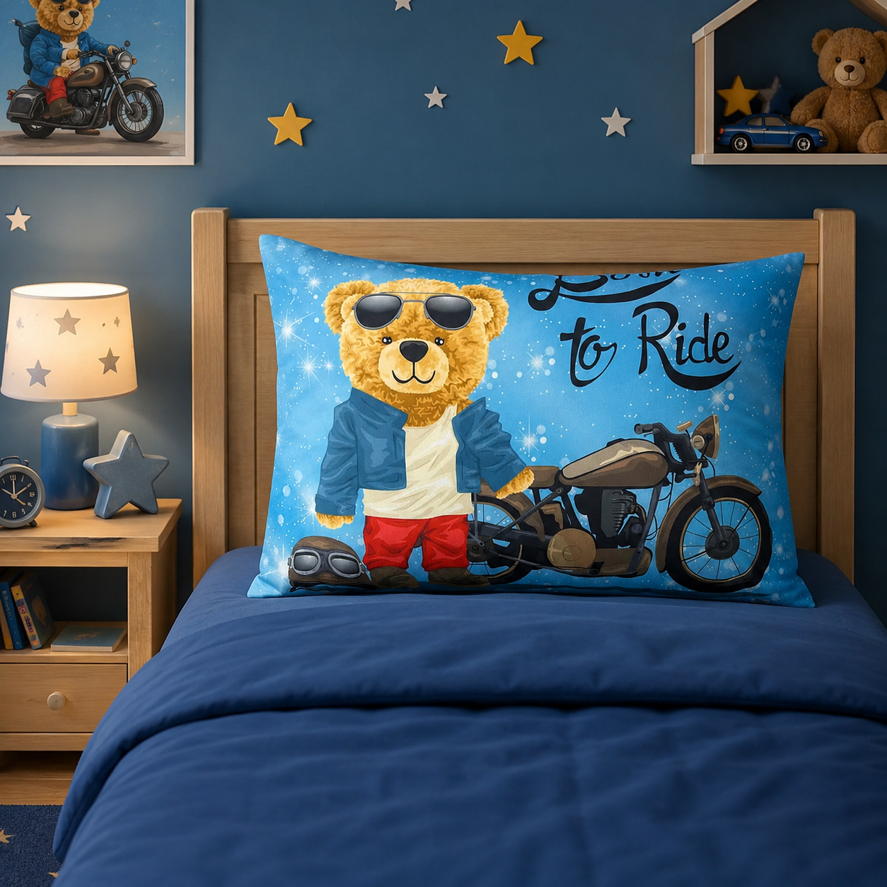 رو بالشی مدل خرس تدی کد ROB-0044 سایز 45*65 سانتی متر