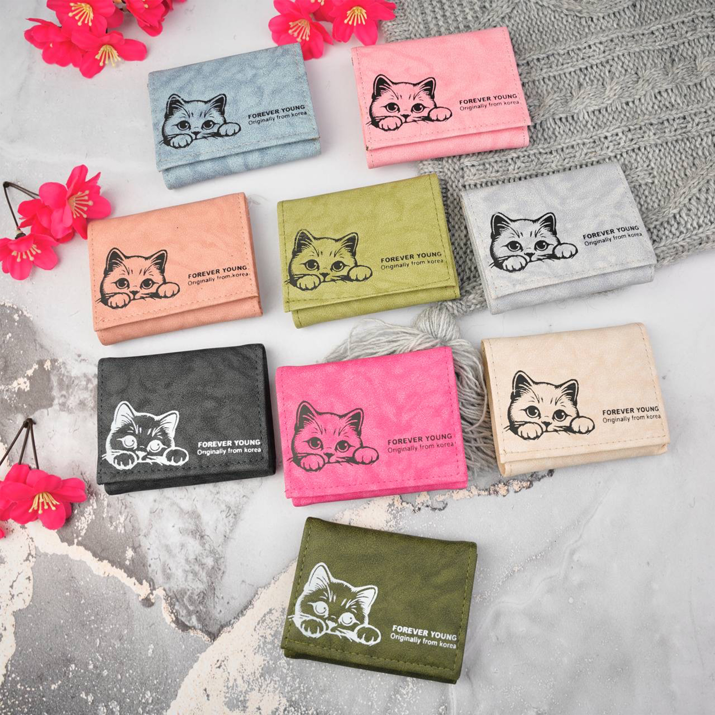 کیف پول زنانه مدل گربه کد KZD-0223