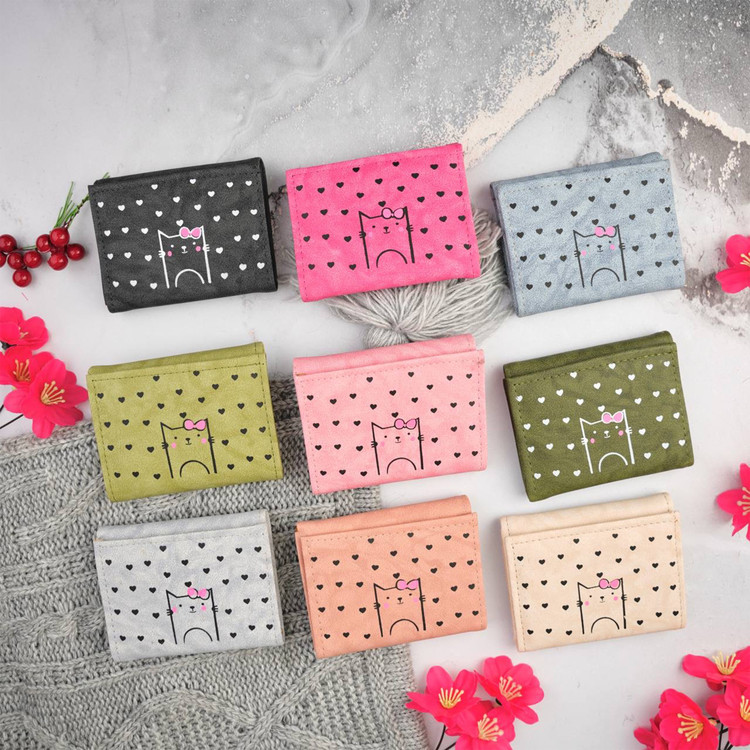 کیف پول زنانه مدل گربه کد KZD-0225
