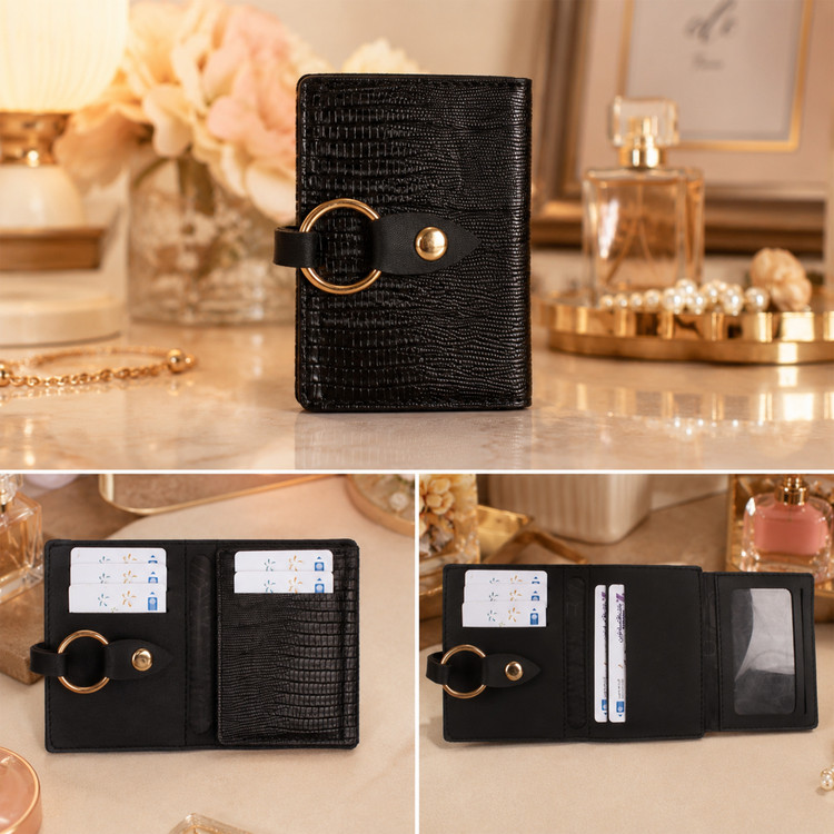 کیف پول زنانه مدل لیزارد کد KZD-0235