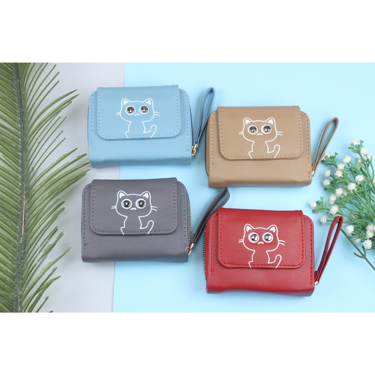 کیف پول زنانه مدل گربه کد KZD-0237