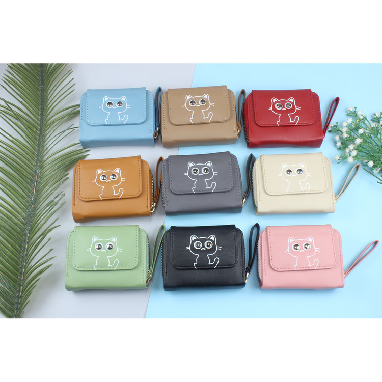 کیف پول زنانه مدل گربه کد KZD-0237