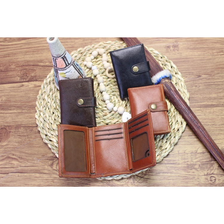 کیف پول مردانه مدل اسپرت چرم طبیعی کد K-055