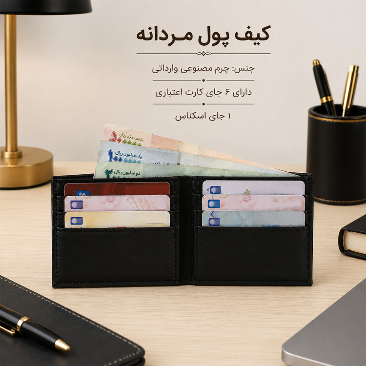 کیف پول مردانه مدل شرانک کد K-092