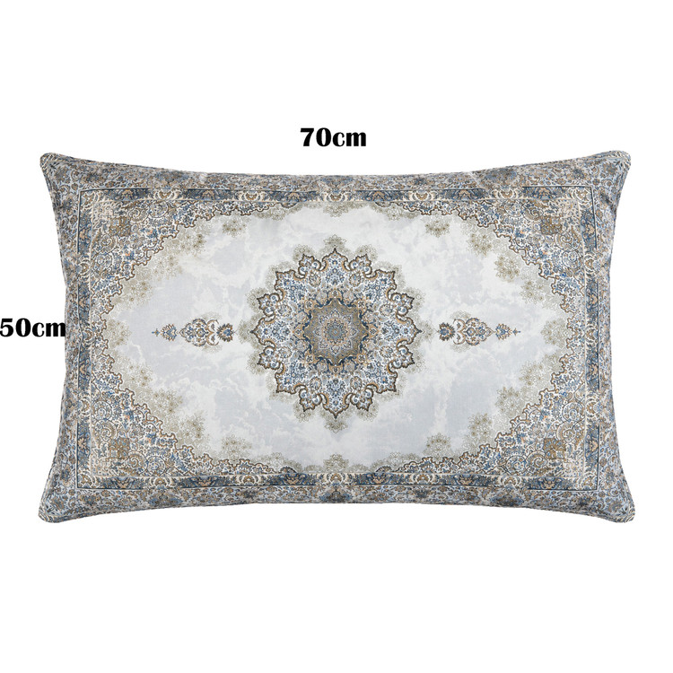 روبالشی مدل مخمل پورشه طرح کتیبه کد ROB-0058 سایز 50*70سانتی متر بسته دو عددی