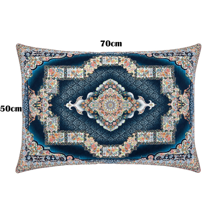 روبالشی مدل مخمل پورشه طرح کتیبه کد ROB-0065 سایز 50*70 سانتی متر بسته دو عددی